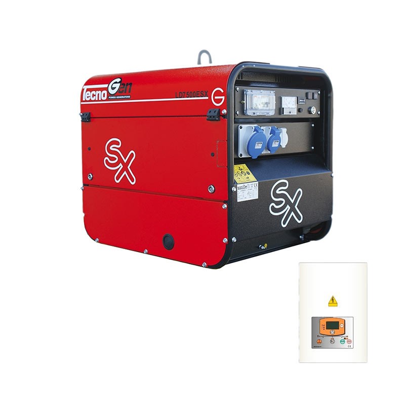 Tecnogen LD7500ESX - Generatore di Corrente Avviamento Elettrico con ATS