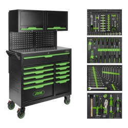 JBM 55118 - Carrello Portautensili Professionale Set 172 Attrezzi Inclusi