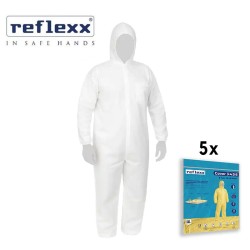 Reflexx Cover 40 Bianca - Tuta Protettiva Monouso