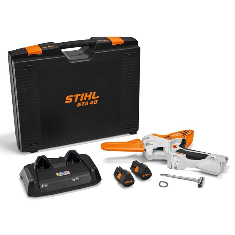 Stihl GTA 40 Set Completo - Potatore a Batteria + 2 batterie + caricabatteria + valigetta