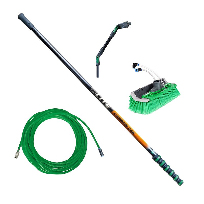Unger Kit Expert Asta Carbon 24K - Pulizia Professionale Fotovoltaici e Vetrate