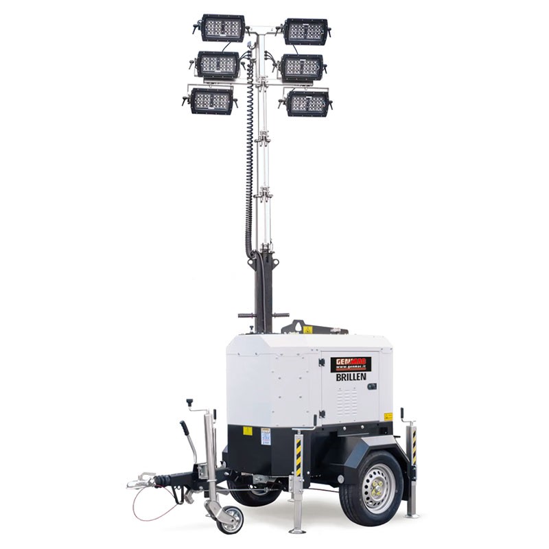 Genmac BRILLEN - TM7Y-M5 Torre Faro Telescopico 7 m Diesel 110 L