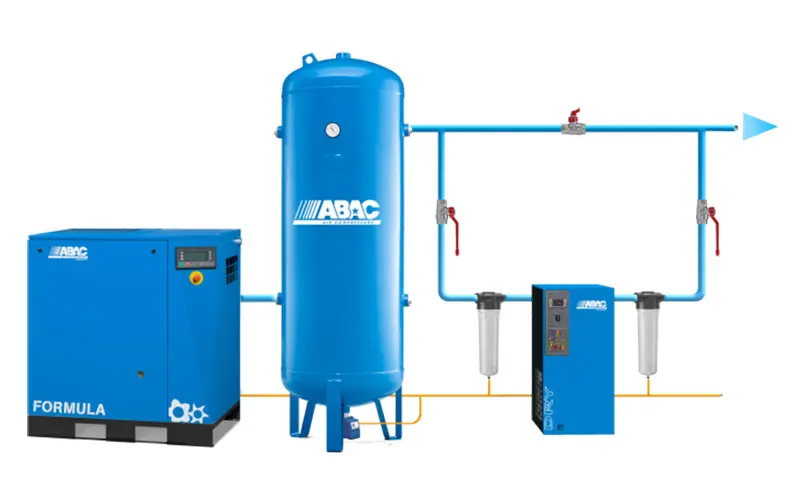 Kit fissaggio filtri a parete per impianti aria compressa ABAC