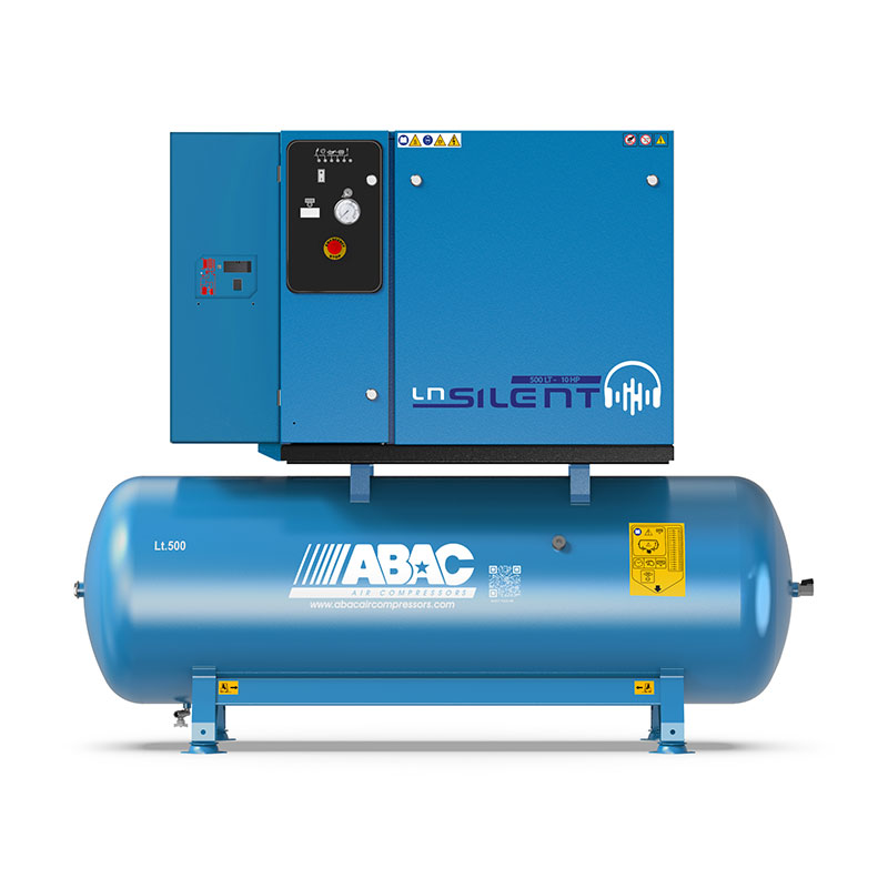 ABAC LN2 B6000 500 T7.5 - 500 L Silenced Compressor with Dryer