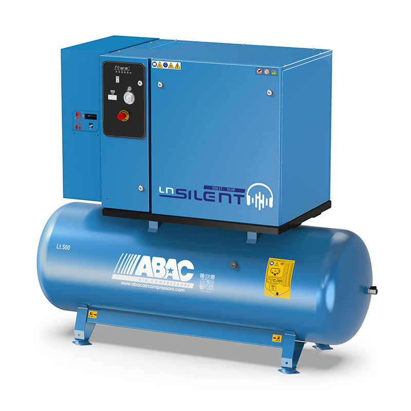 ABAC LN2 B7000 500 T10 DRY - Industrial Compressor with Dryer