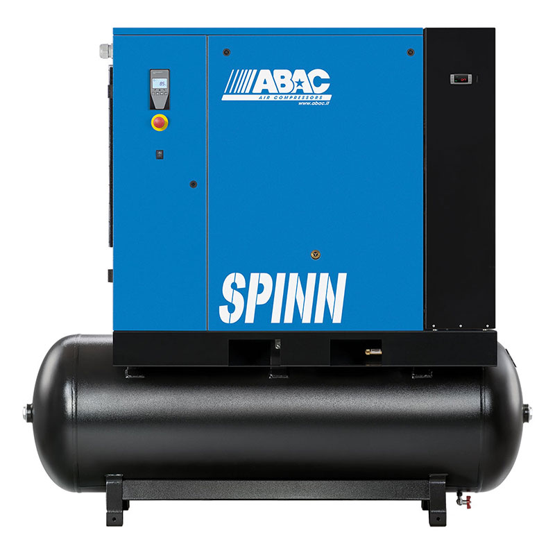 ABAC SPINN 15-22 kW - 400V Compressors with 500 L Tank