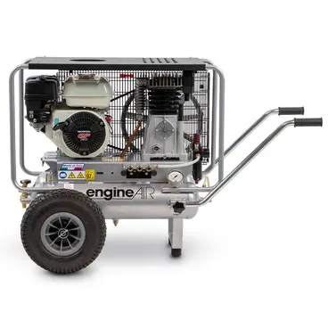 ABAC EngineAIR 5/11+11R LT - Compressore a Benzina con Doppio Serbatoio 11+11L
