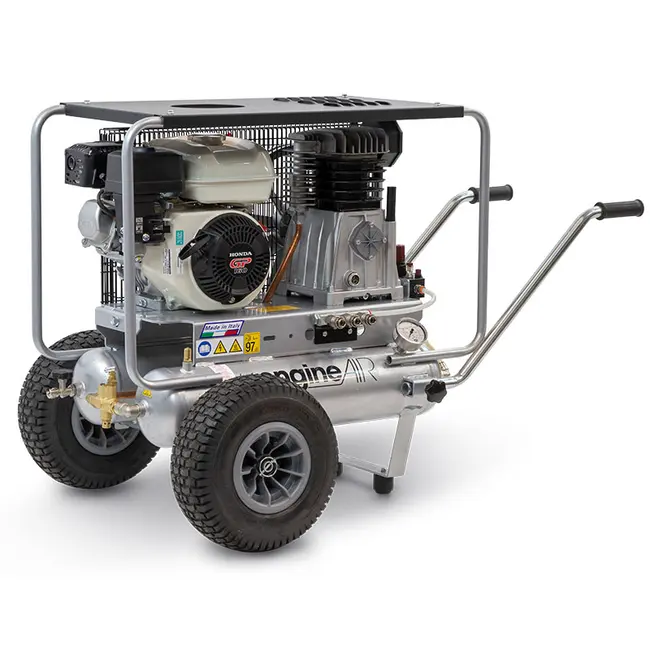 ABAC EngineAIR 5/11+11R LT - Compressore a Benzina con Doppio Serbatoio 11+11L