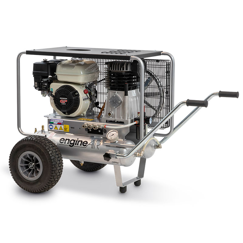 ABAC EngineAIR 5/11+11R LT - Petrol Compressor with Double Tank 11+11L