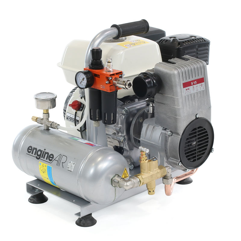 ABAC EngineAIR 5 / 4 LT 10 bar - Petrol Compressor for Professional Use