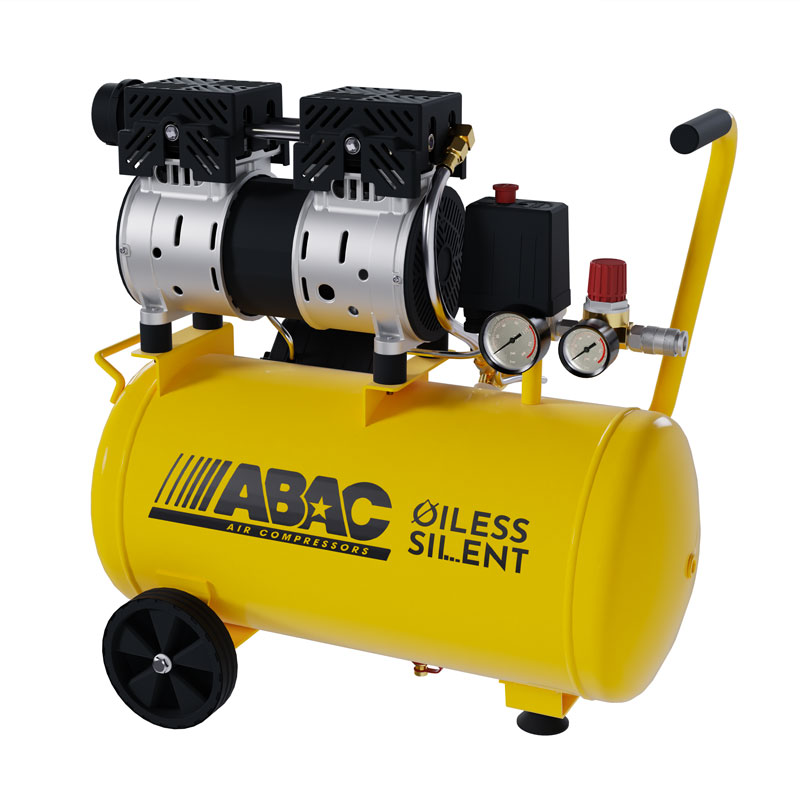 Abac Pole Position XT SIL 10 - 1129981175 Air Compressor 8 bar with 24 L Tank