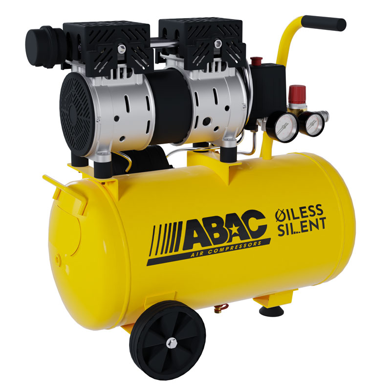 Abac Pole Position XT SIL 10 - 1129981175 Air Compressor 8 bar with 24 L Tank