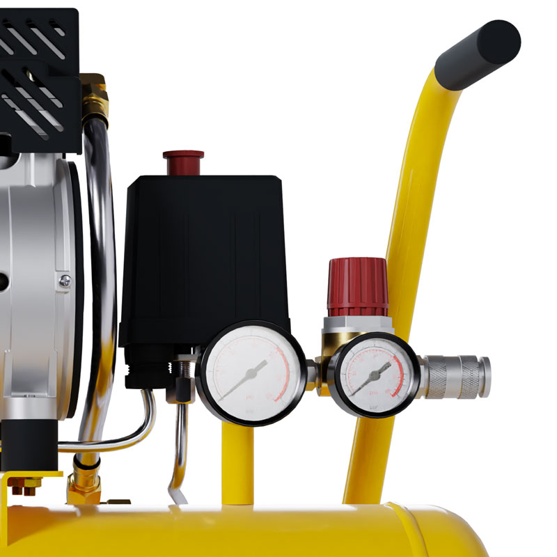 Abac Pole Position XT SIL 10 - 1129981175 Air Compressor 8 bar with 24 L Tank