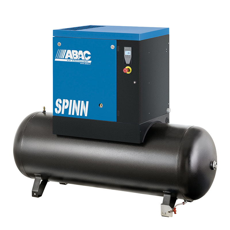ABAC SPINN 5.5 - 15 kW - Rotary Screw Compressor with 270 L Tank