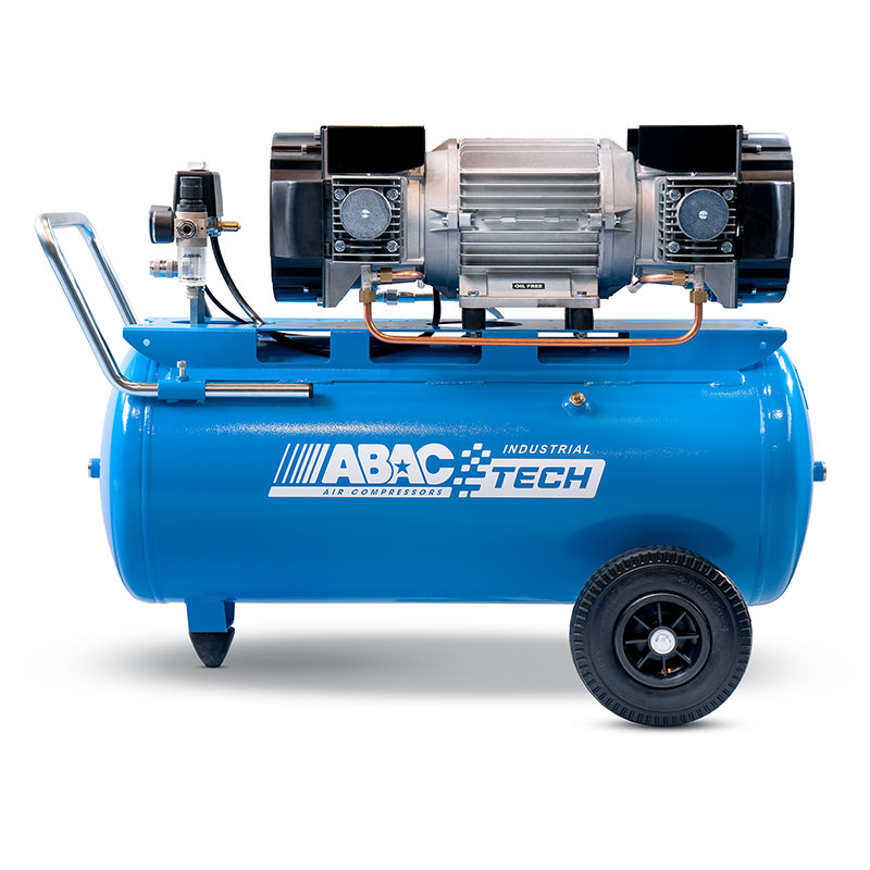 Abac Tech Pro ATF-S 4 100 10 - 4 HP Continuous Cycle Compressor in Single-Phase or Three-Phase Version