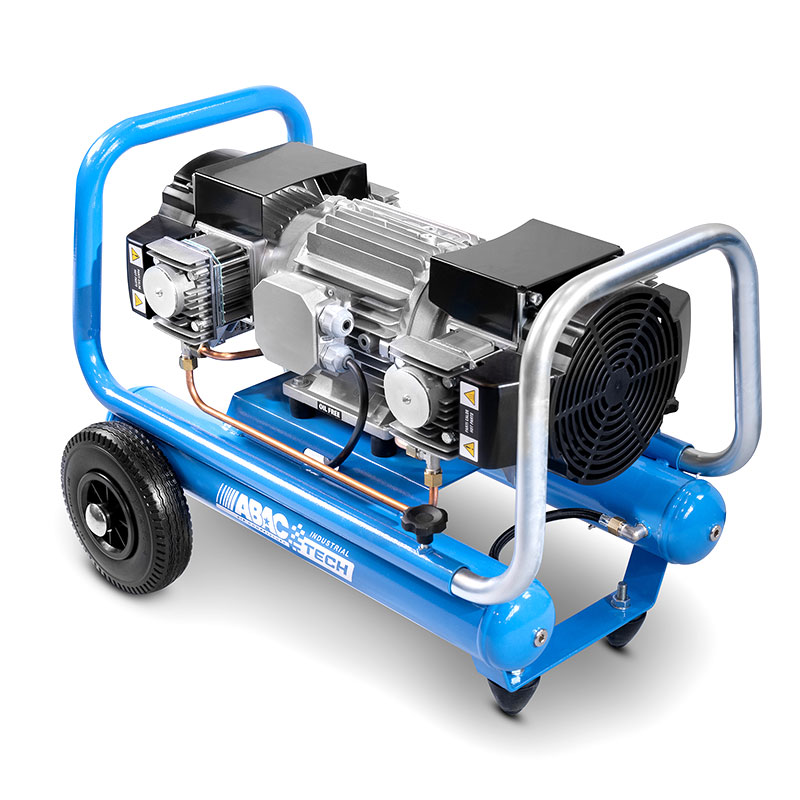 Abac Tech Pro ATF-S 4 5+5 10 - Continuous Cycle Air Compressor 10 bar 4 HP with 5+5 L Tank