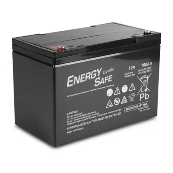 Accu Italia Energy Safe Cyclic 12V 100 Ah 004121002 - Batteria Piombo AGM per Applicazioni Elettriche
