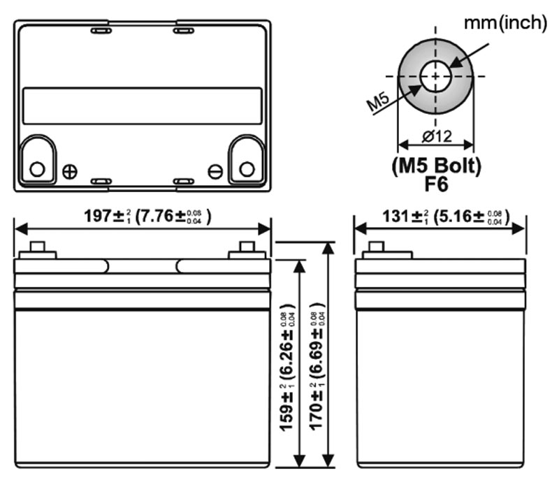 Accu Italia Energy Safe Cyclic 12V 35 Ah 00412342 - Batteria Piombo AGM per Veicoli Elettrici