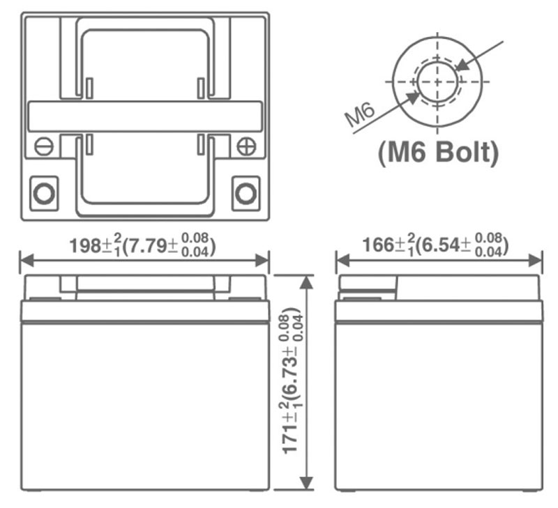 Accu Italia Energy Safe Cyclic 12V 45 Ah 00412402 - Batterie au plomb AGM pour équipements électriques