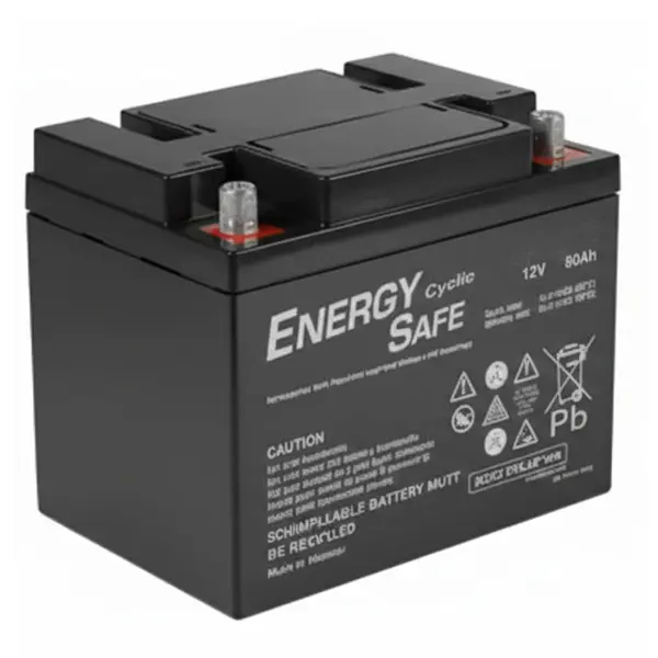 Accu Italia Energy Safe Cyclic 12V 80 Ah 00412802 - Batteria Piombo AGM per Applicazioni Elettriche