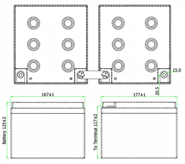 Accu Italia HZY12-26EV 7715120026 - Batteria Gel 12V 25,7Ah per Veicoli Elettrici e Professionali