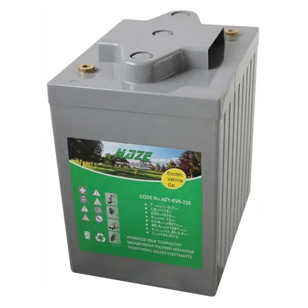 Accu Italia HZY6-225EV 7715060225 - Batteria Gel 6V 220Ah per Veicoli Elettrici e Professionali