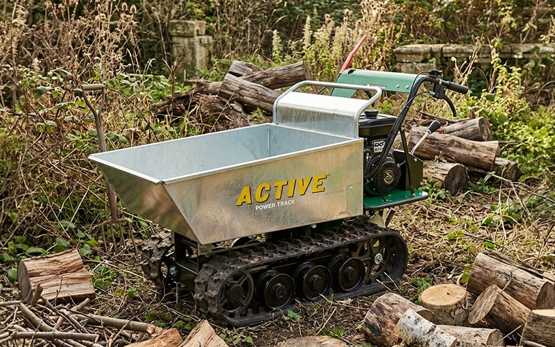 Brouette chenillée Active Power Track 1460 avec benne basculante, capacité 450 kg