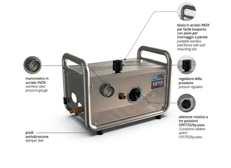 Annovi Reverberi 1220 Dual Pro 15859 - Idropulitrice Professionale ad Acqua Calda 200 bar