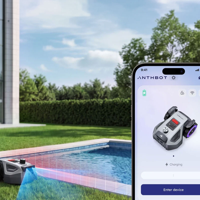 Anthbot M5 Pro - Robot Rasaerba senza filo perimetrale con 360° LiDAR + RTK & NetRTK + Dual Vision AI