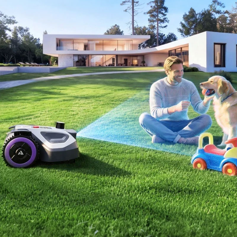 Anthbot M5 Pro - Robot Rasaerba senza filo perimetrale con 360° LiDAR + RTK & NetRTK + Dual Vision AI