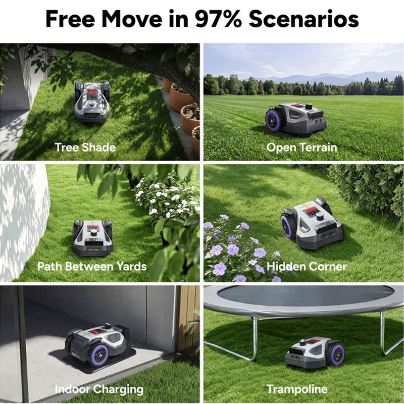 Anthbot M5 Pro - Robot Rasaerba senza filo perimetrale con 360° LiDAR + RTK & NetRTK + Dual Vision AI