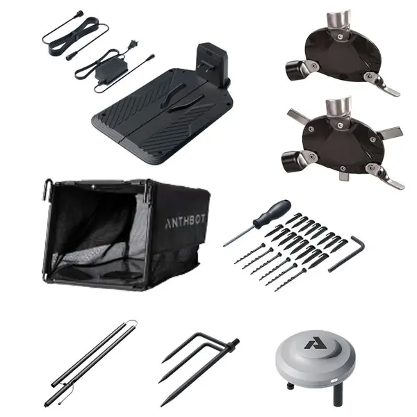 Anthbot N8 - Robot Tagliaerba 4 in 1 con Sacco di Raccolta 23 L