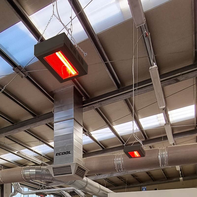 Victory Lighting HLQ15BG - Infrared Lamp 10 m2 Heat Dissipation