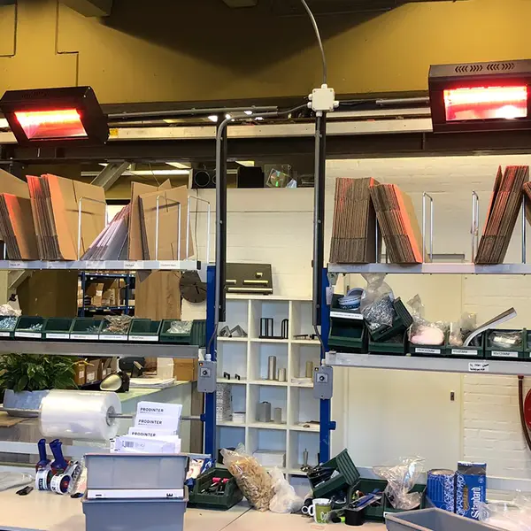 Victory Lighting HLQ20BG - Lampada Riscaldante Onda Corta 2 kW