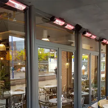 Victory Lighting HLW30BG - Doppia Lampada Infrarossi Riscaldante 3000 W