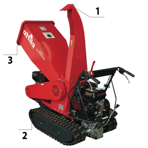 Attila ATS 1300 L Track 064450 - Biocippatore a Scoppio Motore Loncin 420 cc