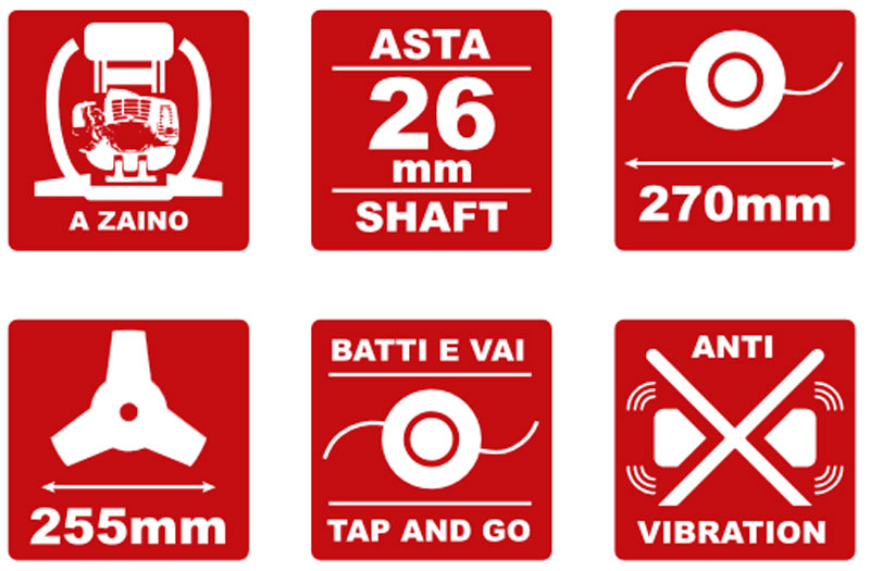 Attila ATH 50-Z 048170 Backpack Brushcutter with Honda 2HP petrol engine