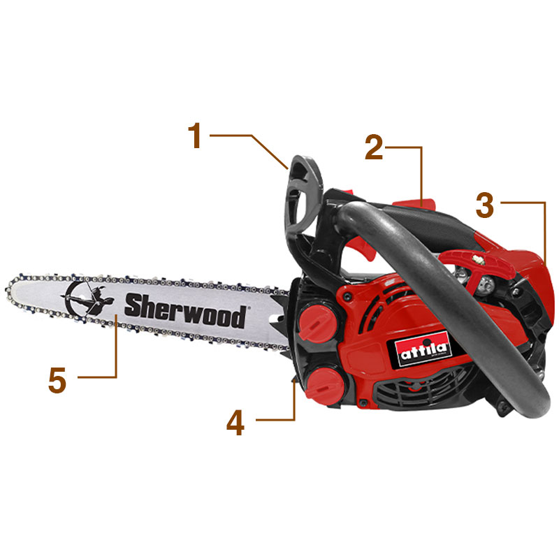 Attila ATM 2525 C PRO - Carving Pruning Chainsaw