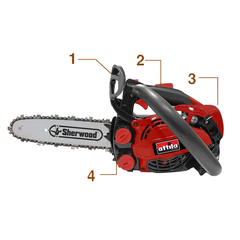 Attila ATM 2525 PRO - Super-light pruning chainsaw