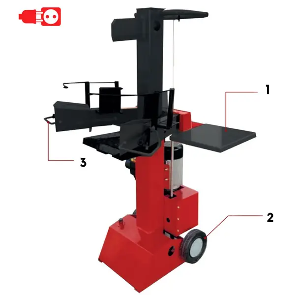 Attila ASE 3500 8V - Spaccalegna Elettrico Verticale 8T