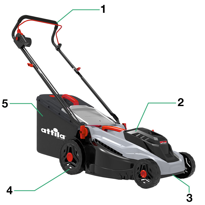 Attila AT 406 EL - Electric Lawnmower for Areas up to 700 m²