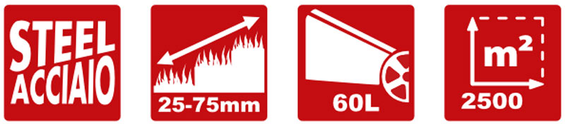 Attila AT 485 P 060240 - Push Lawnmower with 144 cc Petrol Engine