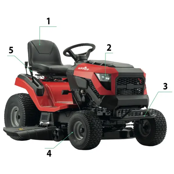 Attila AT 9243 LH-CVT 067320 - Trattorino Tagliaerba 92 cm Cambio Idrostatico CVT