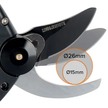 BAHCO BCL226 - Forbice a Batteria 26 mm per Potatura Rami Sottili e Piccole Viti
