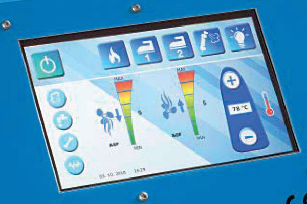Battistella Eva Vap comandi touch screen