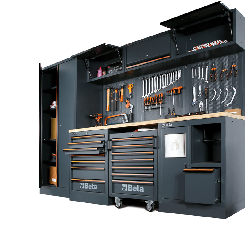 Beta C45PRO 2.0 - Piano di Lavoro da Officina 61,5 cm con 268 Attrezzi Inclusi
