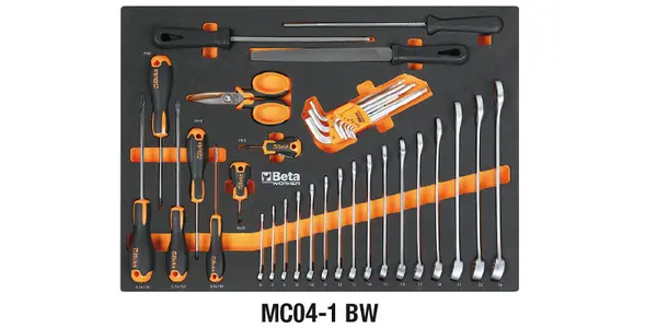 Beta C45PRO X/196UT - Piano di Lavoro da Officina 46 cm con 196 Attrezzi Inclusi
