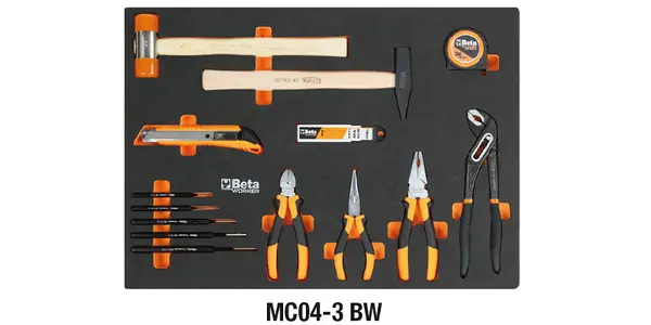 Beta C45PRO X/196UT - Piano di Lavoro da Officina 46 cm con 196 Attrezzi Inclusi