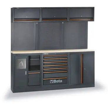 Beta C45PRO 2.0 A - Piano di Lavoro da Officina 61,5 cm con 157 Attrezzi Inclusi