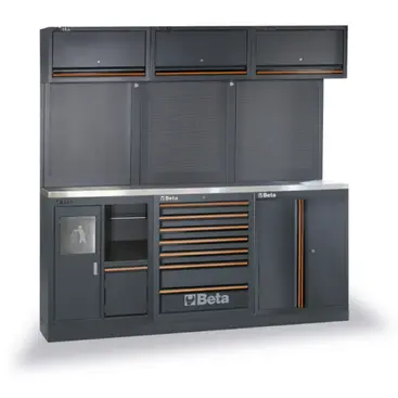 Beta C45PRO 2.0 A - Piano di Lavoro da Officina 61,5 cm con 157 Attrezzi Inclusi